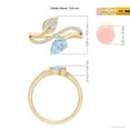 thumbnail image 5 of Angara Natural 0.55 Ct. Aquamarine with Diamond Fashion Ring in 14K Yellow Gold for Women (Ring Size: 12), 5 of 10
