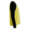 thumbnail image 4 of A4 Long Sleeve Strike Raglan Tee For Men in Gold/Black | N3374, 4 of 4
