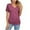 Wine-05, variant on Mittory Women's V Neck Tunic Tops Short Sleeve T shirts with Side Shirring Ruched Blouse shirts