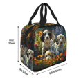 thumbnail image 2 of Picia Sunflower Field Spotted Dog Printed Lunch box Lunch bag for Men Women Large Capacity Lunchbox Reusable Lunch Bags Insulated Lunch Bag Lunch Box Cooler, 2 of 6