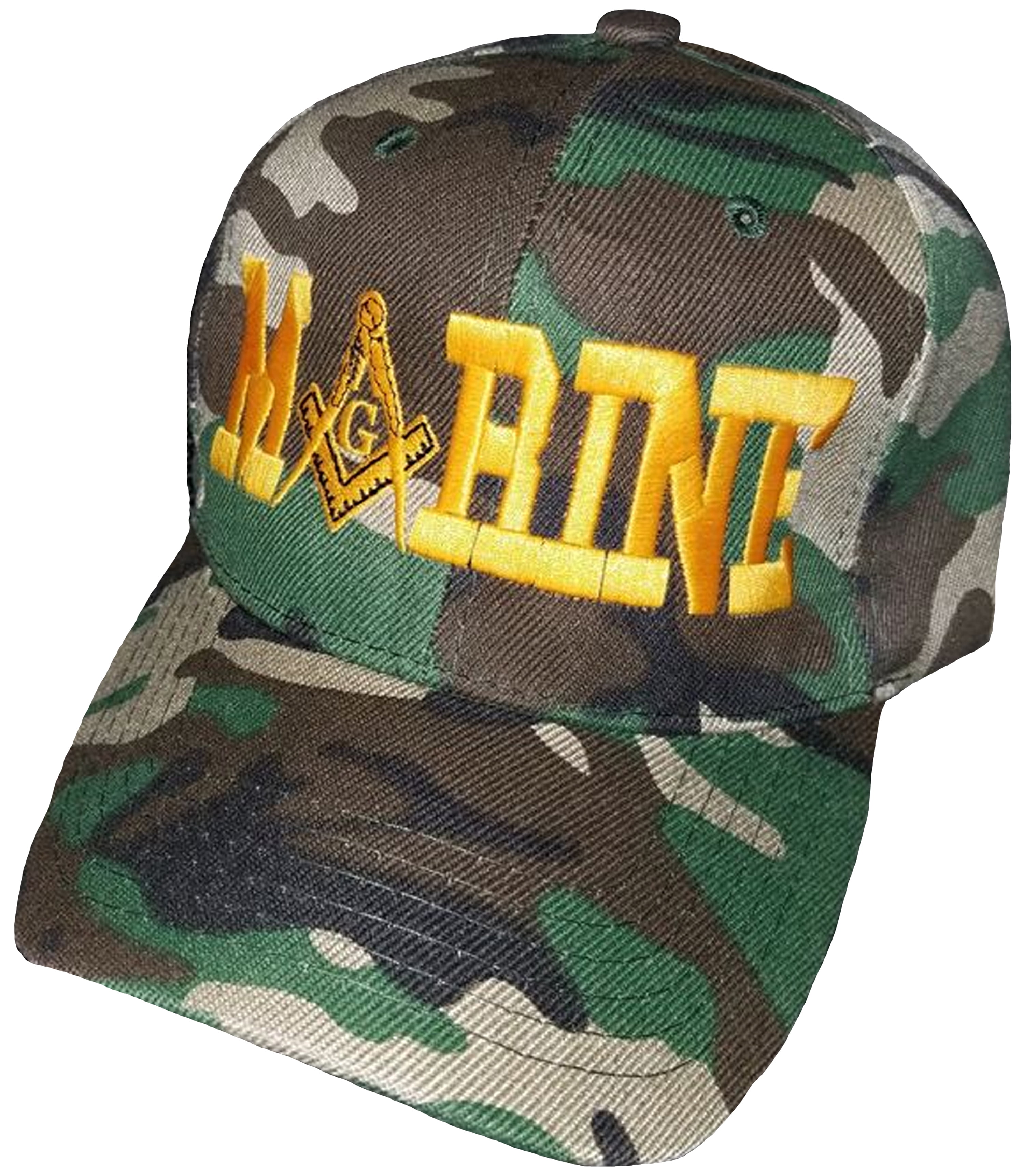 ***USMC TEXT*** CAMO CAMOUFLAGE ARMY GREEN BASEBALL CAP HAT 