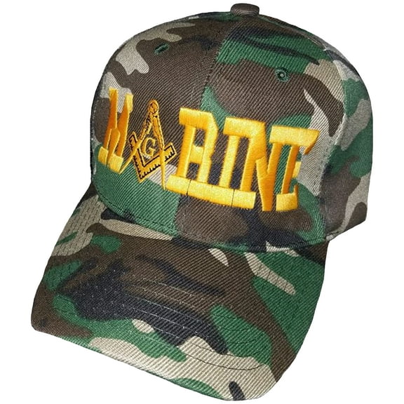 Buy Caps and Hats MARINES Masonic Baseball Cap Mason Hat Mens One Size (Camouflage)