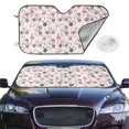 thumbnail image 2 of Fotbe Rabbit And Carrot Car Windshield Sunshade | Sun Visor Protector Front Window Shade, Keeps Out UV Rays, Keeps Your Vehicle Cool-Medium, 2 of 7