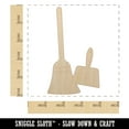 thumbnail image 2 of Broom and Dustpan Cleaning Wood Shape Unfinished Piece Cutout Craft DIY Projects - 4.70 Inch Size - 1/8 Inch Thick, 2 of 7