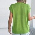 thumbnail image 6 of Roncen Women's Cap Sleeve Sweater Vest Crew Neck Sleeveless Casual Knit Tops 2026 Summer Clothes, 6 of 8