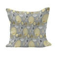 thumbnail image 1 of Yellow Flower Fluffy Throw Pillow Cushion Cover, Abstract Geometric 60's Pattern in Modern Design Pastel Colors, Decorative Square Accent Pillow Case, 16" x 16", Pale Yellow Pale Grey, by Ambesonne, 1 of 5