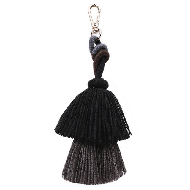 Porte-clés à Pompons Mode Polyvalent Anneau de Clé Pendentif Pompon Breloque de Sac
