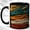 Black, variant on Stacked Dragon Coffee Mug, Mythic Dragon Mug, Ceramic 11 oz