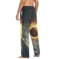 thumbnail image 5 of JSTEL Firing Basketball in Space Men's Sleepwear Mens Pajama Pants Bottoms with Pockets, M, 5 of 6