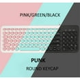 thumbnail image 3 of con cable, Mini USB con cable lindo silencioso - Escritura suave, Funciona con y PC, Computadora, Windows 10/8/7 Verde claro Sunnimix Teclado con cable, 3 of 8