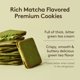 thumbnail image 3 of Langue de Chat Cookies (3.52oz, 100g) Korean Matcha Flavored Snacks | Asian Snacks, Premium Tea Food, 3 of 5