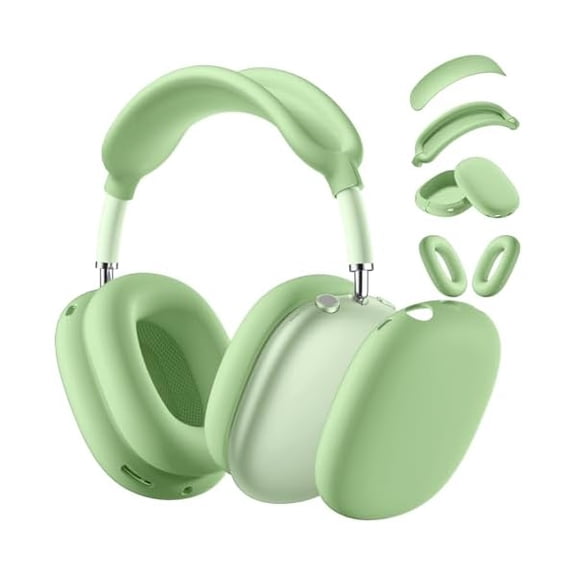 Eryueer Case compatible with AirPods Max, Anti-Scratch Ear Pad & Headband Protector, Soft Silicone Skin compatible with Apple AirPods Max 2024/2020(Mint Green)