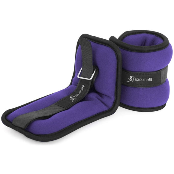 ProsourceFit Ankle Wrist Weights 2.5 lb- Purple, ps-1233-aw-purple