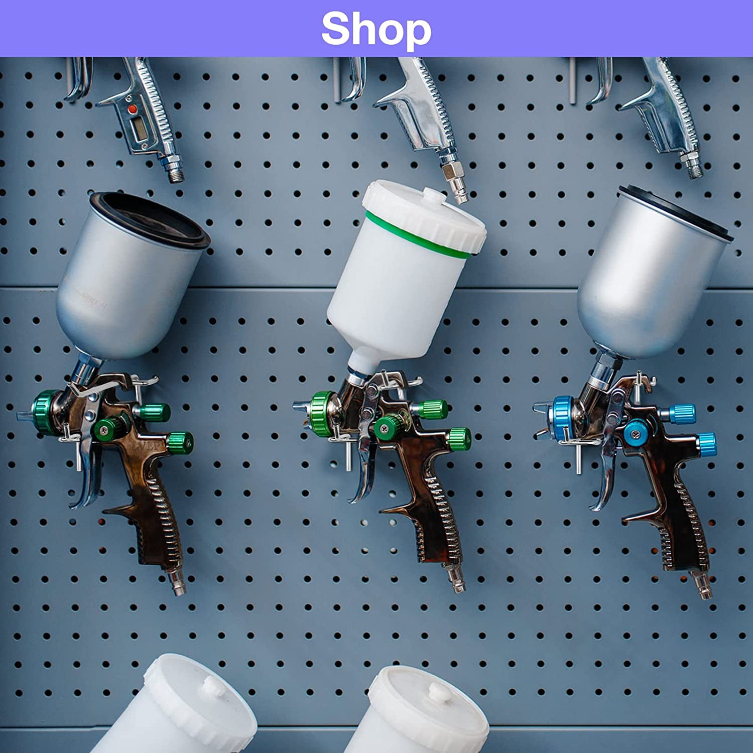100 Pack Pegboard Hooks 3 Inch Metal Display Hooks Suitable for 1/8 Pegboard Accessories for Garage, Office, Kitchen, Store Silver Silver