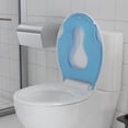 thumbnail image 6 of Toilet Seat Round,Toilet Seat with Toddler Seat Built in, Potty Training Toilet Seat Round Fits Both Adult and Child, with Soft Close, Easy Install and Clean - Fits Most Round Toilets, Blue, 6 of 8