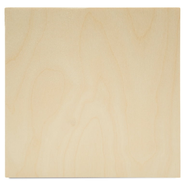 Baltic Birch Plywood, 3 mm 1/8 x 12 x 12 Inch Craft Wood, Box of 45 B/BB  Grade Baltic Birch Sheets, Perfect for Laser, CNC Cutting and Wood Burning