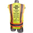 thumbnail image 3 of Malta Dynamics High Vis Yellow Safety Surveyor Vest, OSHA/ANSI Compliant, XXLarge, 3 of 5