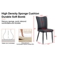 thumbnail image 2 of Dining Chairs Set of 2,Modern PU Leather Kitchen Dining Room Chairs with Padded Seat and Metal Legs,Upholstered Dining Accent Side Chairs for Dining Room,Living Room,Black, 2 of 9