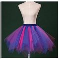 thumbnail image 1 of Falda sin tirantes multicolor de color caramelo para vestido de novia, falda de media longitud, falda pirata colorida, 1 of 6