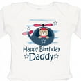 thumbnail image 4 of Inktastic Happy Birthday Daddy Cute Boy Boys Long Sleeve Baby Bodysuit, 4 of 5