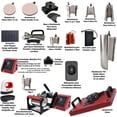 thumbnail image 2 of Combo 17 En 1 EV Technologies plancha sublimacion color roja con impresora y 150 articulos, 2 of 8