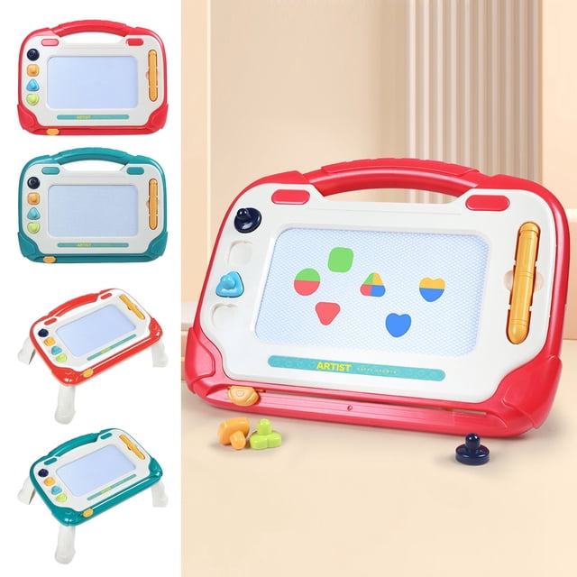 Sentmoon Summer Toys Grows with Your Child Children's Colored Magnetic Drawing Board Girls Kindergarten Learning Graffiti Detachable Writing Board Magnetic Drawing Stand Toy