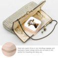 thumbnail image 3 of Autua Small Jewelry Travel Case Compact Size Necklace Ring Earring Organizer Zipper Storage Box Pink, 3 of 5