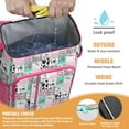 thumbnail image 2 of Rustic Cow Lovers Insulated Backpack Cooler – Leakproof Lunch Bag with Black and White Cow Print for Travel, Camping & Work, 2 of 3