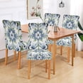 thumbnail image 2 of Yayeee 4 Pack Dining Chair Covers Stretch Parson Chairs Slipcovers Seat Protector, Green Floral, 2 of 6