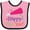 Pink and Black, variant on Inktastic Happy New Year Party Boys or Girls Baby Bib
