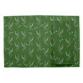 thumbnail image 2 of S4Sassy Green Lavender Leaves Washable Placemats & Napkins Table Decor Dining Mats, 2 of 3