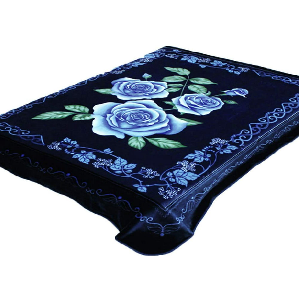 4estaciones Blue Flower Blanket King Blankets by SOLARON Walmart