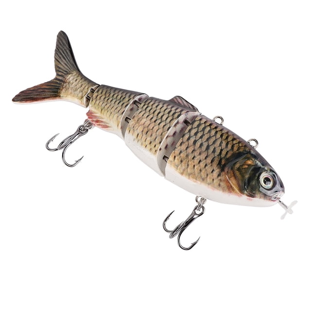 Señuelo de pesca articulado múltiple NikouMX Señuelo de natación robótico con luz LED