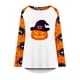 thumbnail image 4 of Blusa suelta informal de manga larga con cuello redondo para mujer, camisas con estampado de Halloween Fridja  fjkfkj2376, 4 of 5