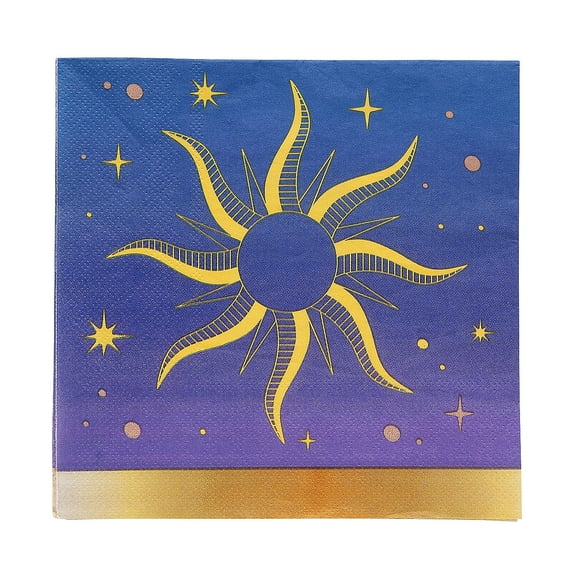 Fun ExpressCelestial Party Disposable Paper Luncheon Napkins - 16 Count