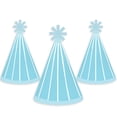 thumbnail image 7 of Big Dot of Happiness Blue Stripes - Cone Happy Birthday Party Hats for Kids and Adults - Set of 8 (Standard Size), 7 of 7