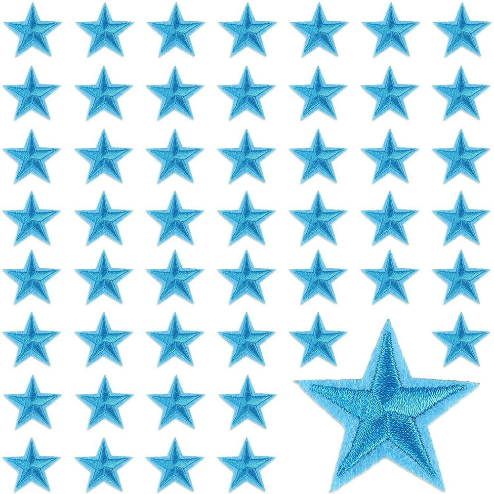 24 pcs blue star sew on patches iron on sewing embroidered appliques 24 pcs blue star sew on patches iron on sewing embroidered appliques