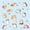 Cream Peach, variant on Erosebridal Guinea Pig Shower Curtain 72Wx72L for Boys Girls, Blue Background Waterproof Bathroom Curtain