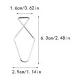 thumbnail image 2 of 10 Pieces Ceiling Tile Hooks Stainless Steel Easy installtion Simple Design without Deformation Hanging Sign Home Organization Ceiling F5, 2 of 9