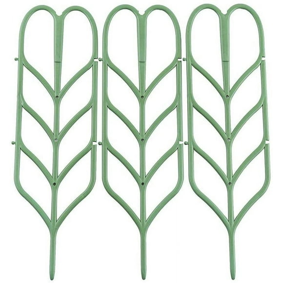 DIY Garden Trellis for Climbing Plants,14"x4" Potted Vines Vegetables Flowers Patio Metal Wire Lattices Grid Panels for Ivy Roses Cucumbers Clematis Pots Supports