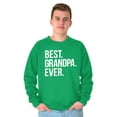 thumbnail image 4 of Best Grandpa Ever Grandfather Poppop Men's Crewneck Sweatshirt Brisco Brands S, 4 of 6
