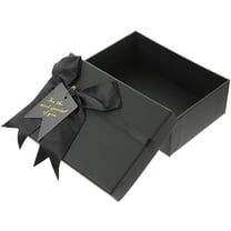 2 Pieces Gift Packaging Empty Box Gift Box Packaging 17X12X6CM Black
