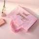 thumbnail image 5 of Bolsa de compras Outus Thank You, 10 x 12 pulgadas, 60 g, LDPE rosa/dorado (120), 5 of 7