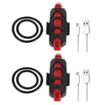 thumbnail image 1 of Bicicleta LED parpadeante de la lámpara trasera Ciclismo Accesorios de bicicleta de bicicleta White 2pcs, 1 of 8