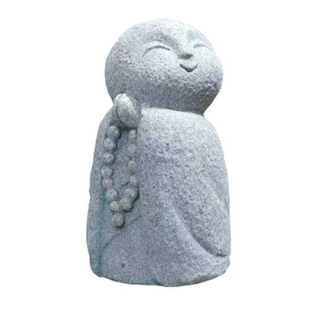 Escultura de Buda Zen, estatua artesanal de resina, decoración para pecera, decoración de acuario. Diámetro 32x3x56 cm.
