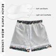 thumbnail image 3 of FORMRS Boys Swim Trunks Quick Dry Mesh Lining Beach Boardshorts, Sizes XS-XL, Floral Raspberry Pattern, 3 of 7
