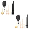 thumbnail image 3 of QualitChoice 11 Pieces Wall Clock Movement Pendulum Type Plastic Mute Metal Hook Stable Quartz Repair Shaft Clock Accessories Gold 2Set, 3 of 6
