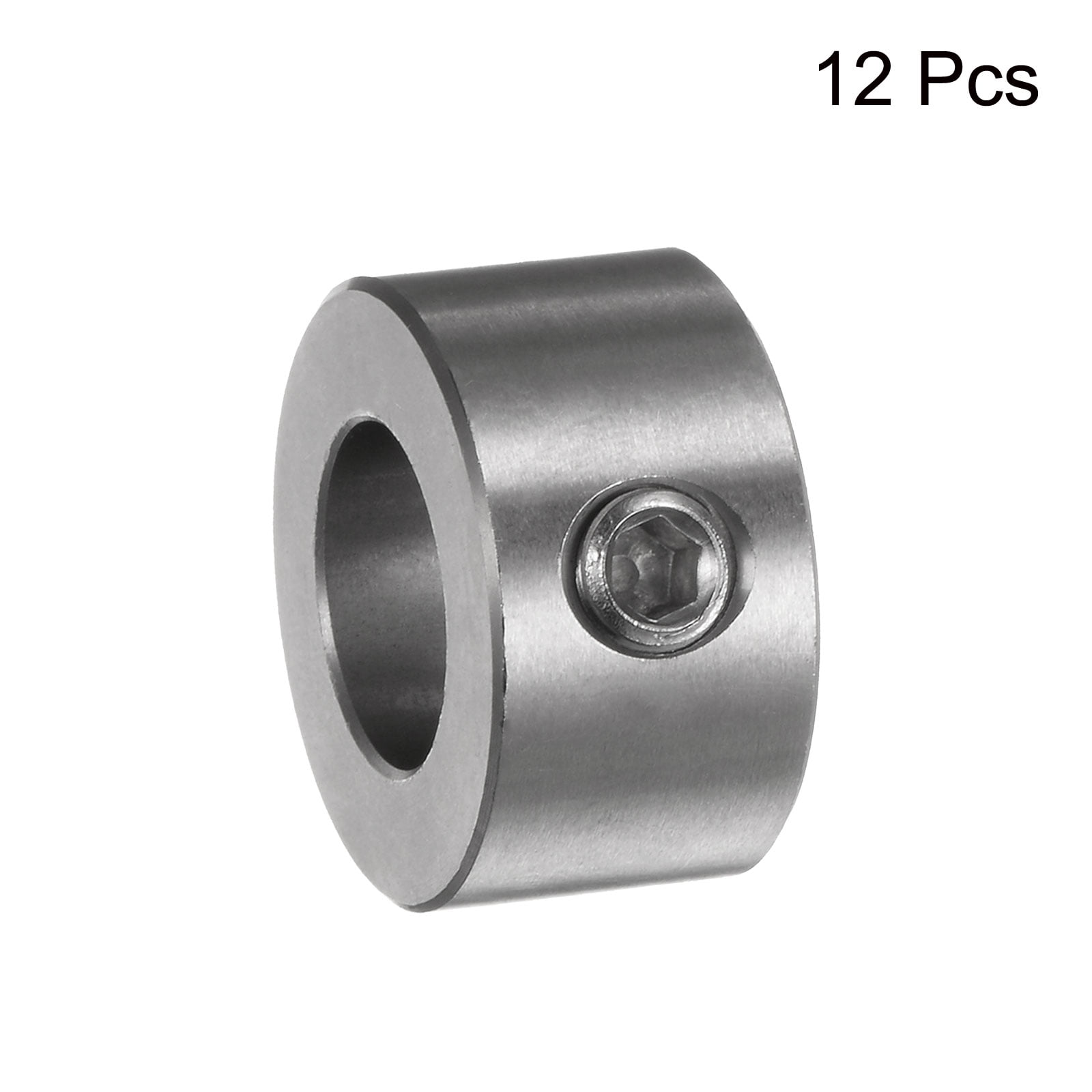 12Pack Set Screw Shaft Collars 12mm ID Gear Stopper Wheel Collar with Hex Wrench