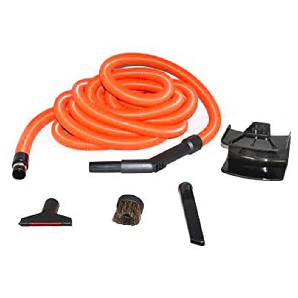 TVP Central Vac Vacuum Cleaner 30Ft Orange Hose W/Tools, Garage Kit 06496004