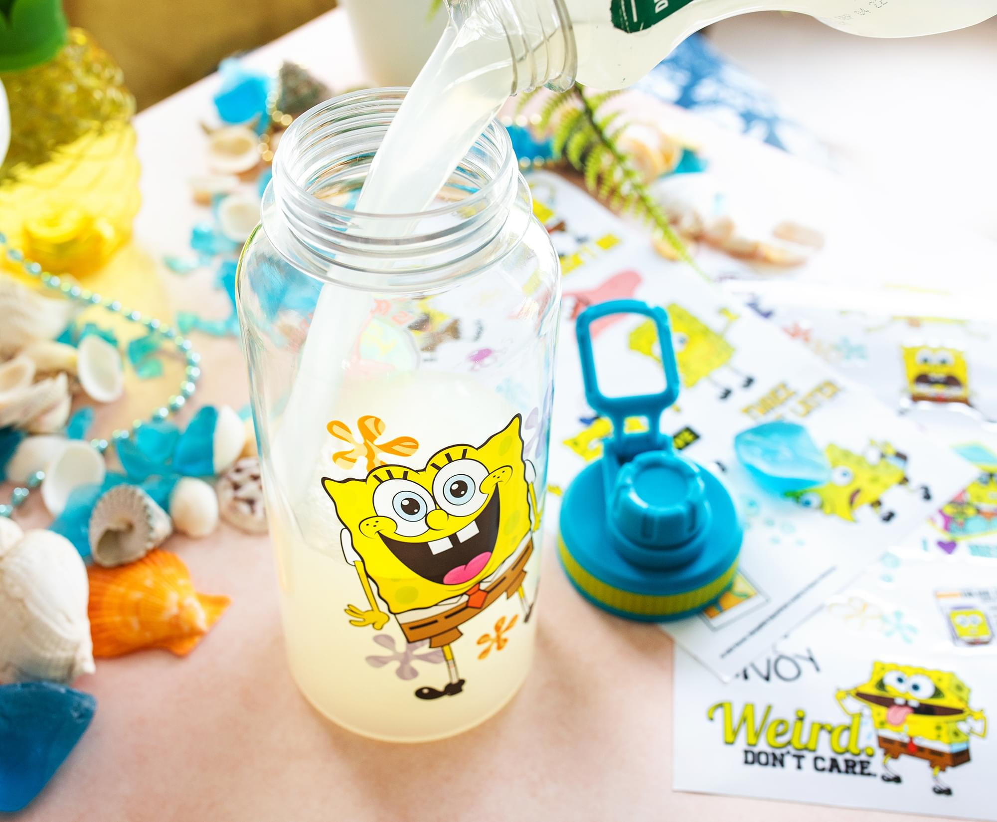 SpongeBob SquarePants Color Your Own Water Bottle